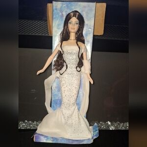 Barbie Doll in Sparkling White Gown